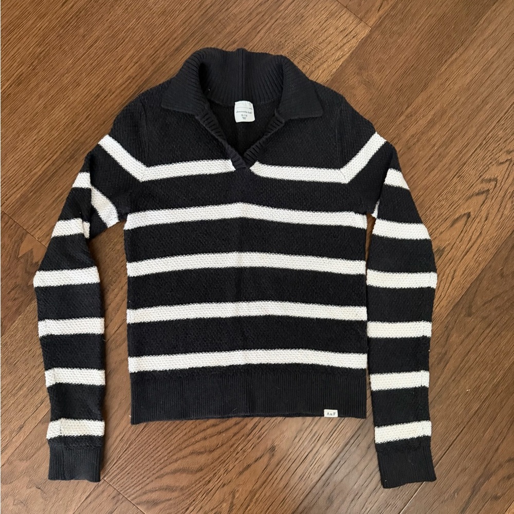 Abercrombie Kids BlackWhite striped Sweater
